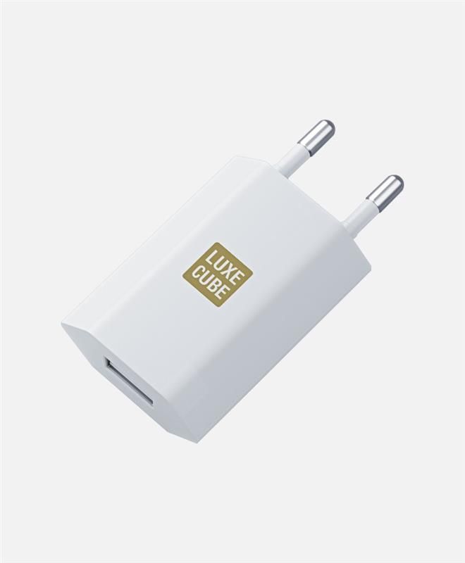 Зарядний пристрій Luxe Cube 1USB 1A White (7775557575181)