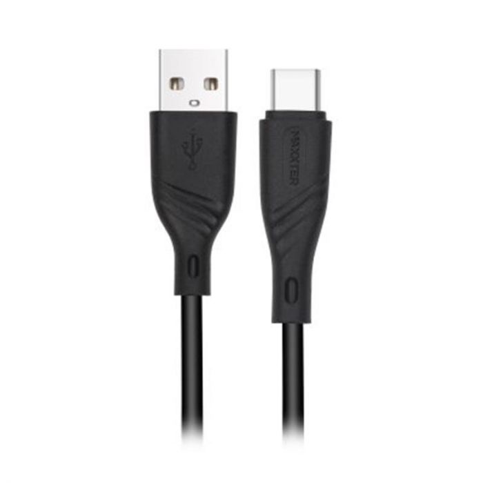 Кабель Maxxter USB - USB-C 2м чорний (UB-C-USB-02-2m)