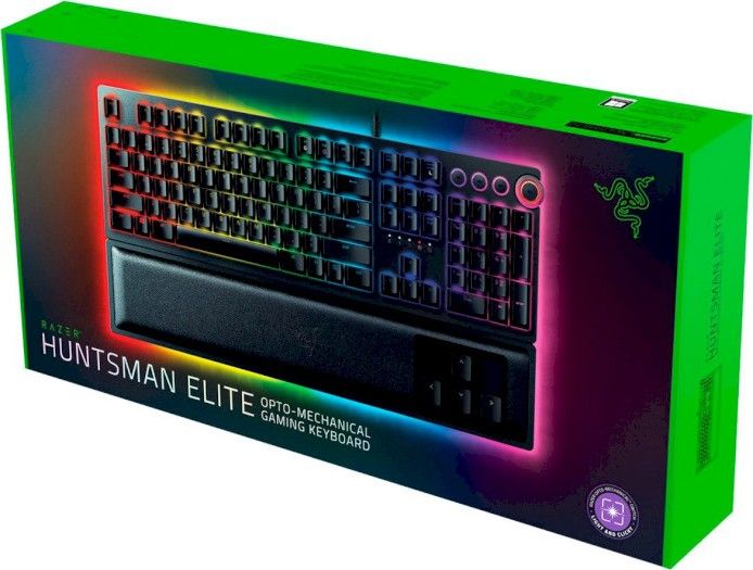 Клавіатура Razer Huntsman Elite Clicky Optical switch RU Black (RZ03-01870700-R3R1) USB