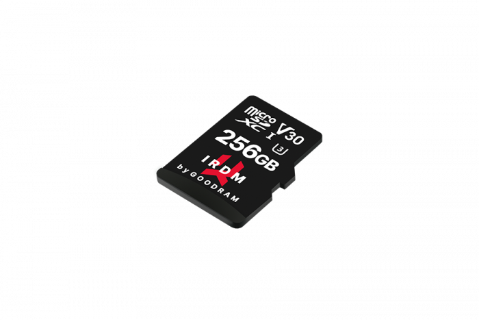 Карта пам`яті MicroSDXC  256GB UHS-I/U3 Class 10 GoodRam IRDM + SD-адаптер R100/W70MB/s (IR-M3AA-2560R12)