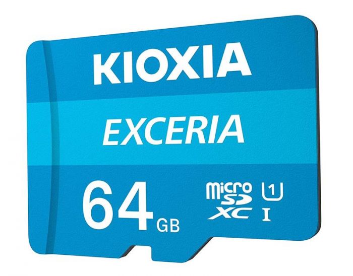 Карта пам`ятi MicroSDXC 64GB UHS-I Class 10 Kioxia Exceria R100MB/s (LMEX1L064GG2) + SD-адаптер