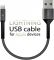 Кабель Intaleo CB0 USB-Lightning 0.2м Black/Grey (1283126495618)