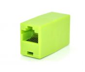 З`єднувач Merlion (2xRJ45-GREEN/06184) RJ45 патч-кордів мама/мама, зелений