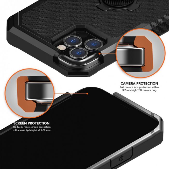 Чохол-накладка Rokform Rugged Case для Apple iPhone 12/12 Pro Black (307301P)