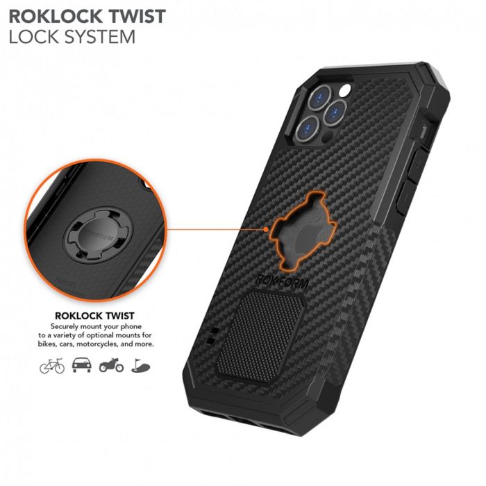 Чохол-накладка Rokform Rugged Case для Apple iPhone 12/12 Pro Black (307301P)