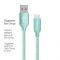 Кабель ColorWay USB-MicroUSB, 2.4А, 2м Mint (CW-CBUM009-MT)