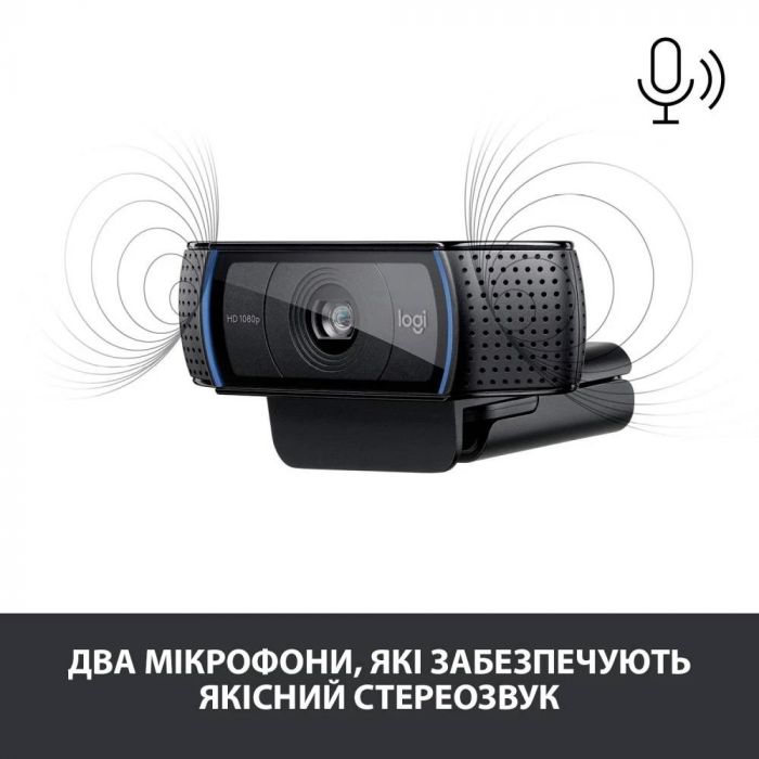 Веб-камера Logitech C920 HD Pro (960-001055) з мікрофоном
