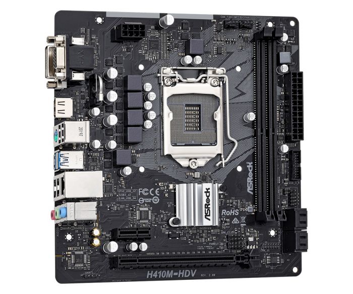 Материнська плата ASRock H410M-HDV R2.0 Socket 1200