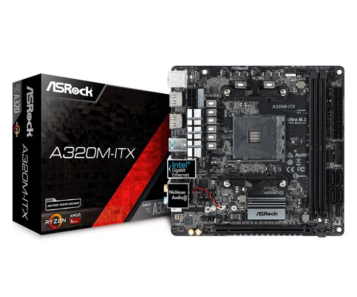 Материнська плата ASRock A320M-ITX Socket AM4