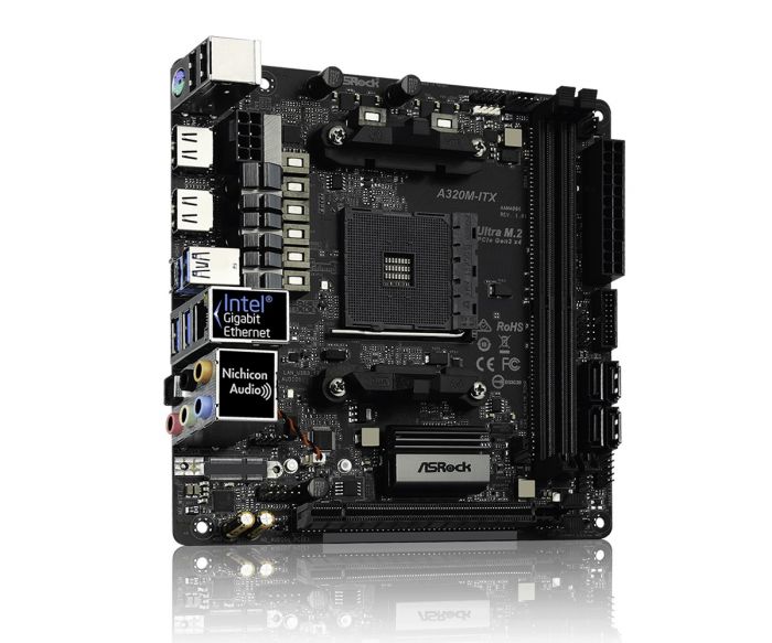 Материнська плата ASRock A320M-ITX Socket AM4