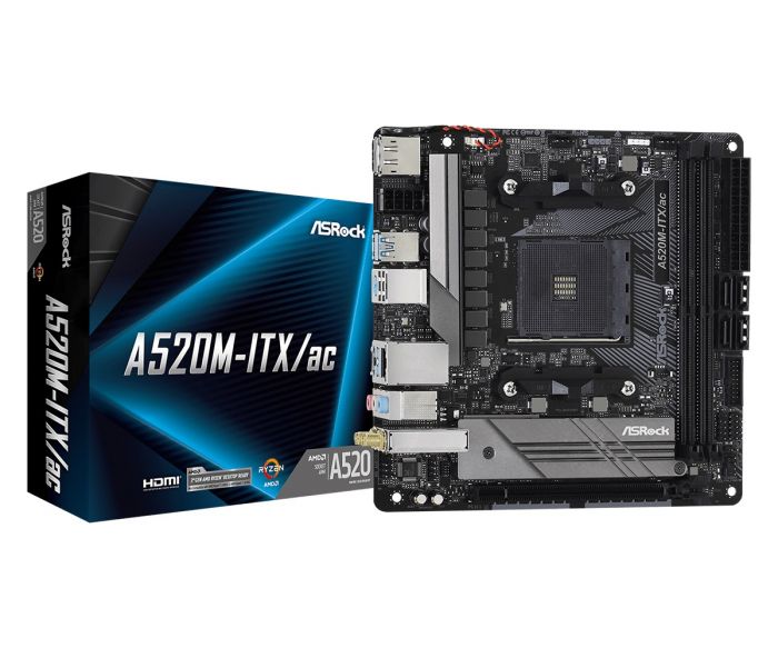 Материнська плата ASRock A520M-ITX/AC Socket AM4