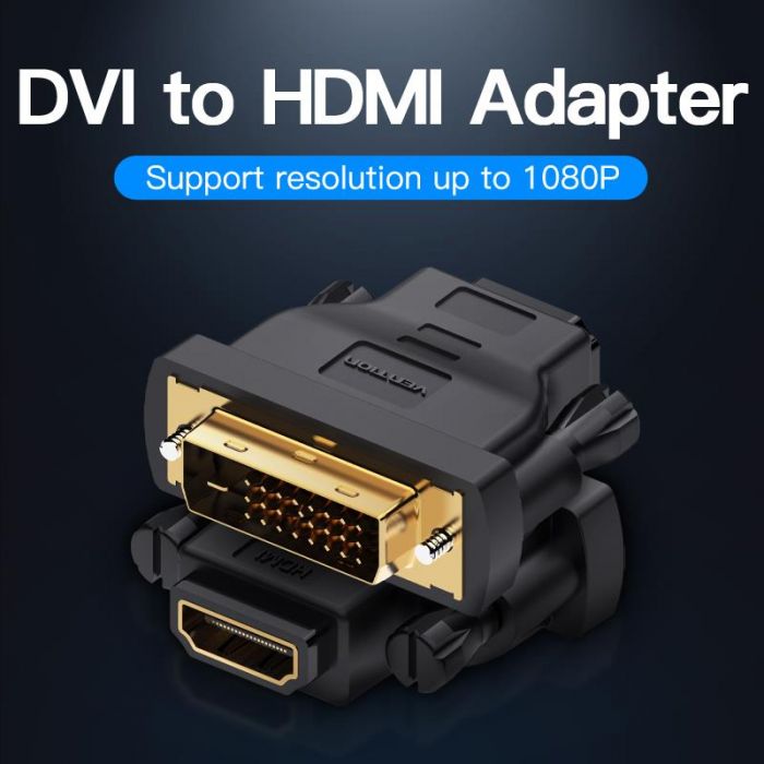 Адаптер Vention HDMI - DVI (M/F), Black (ECDB0)