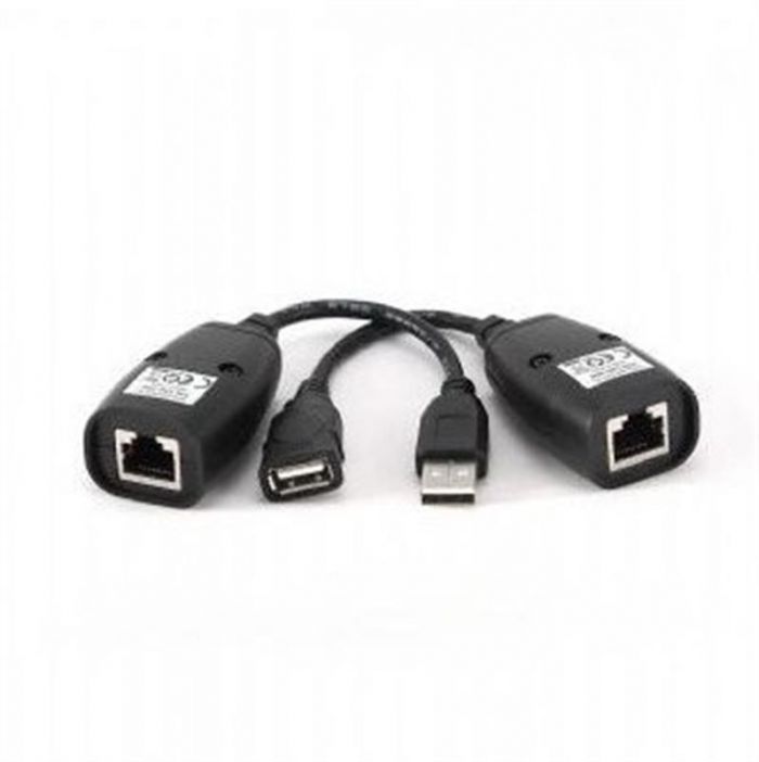 Кабель Cablexpert UAE-30M Подовжувач USB2.0 по кручений парі, до 30 м, чорний