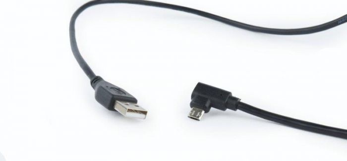 Кабель Cablexpert (CC-USB2-AMmDM90-6) USB2.0 A - USB В, 1.8 м, преміум, чорний