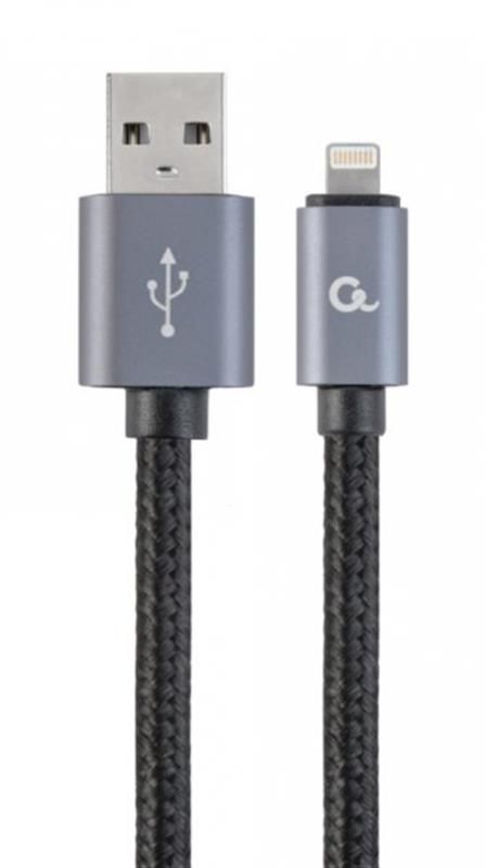 Кабель Cablexpert USB - Lightning (M/M), 1.8 м, чорний (CCB-mUSB2B-AMLM-6)