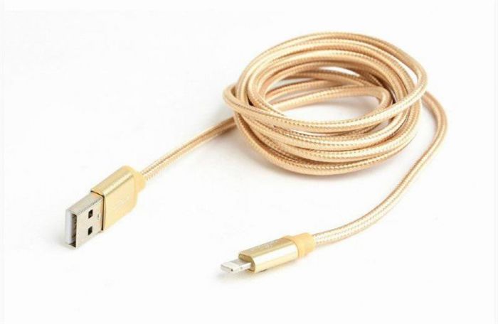 Кабель Cablexpert USB - Lightning (M/M), 1.8 м, золотистий (CCB-mUSB2B-AMLM-6-G)