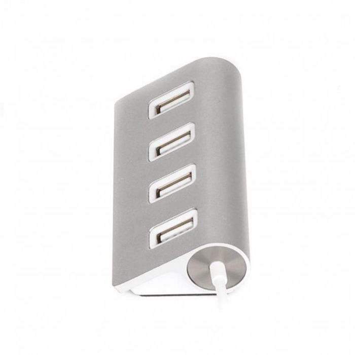 USB-хаб Maxxter 4 ports Silver (HU2A-4P-01)