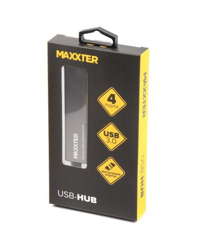 USB-хаб Maxxter 4 ports (HU3A-4P-02)