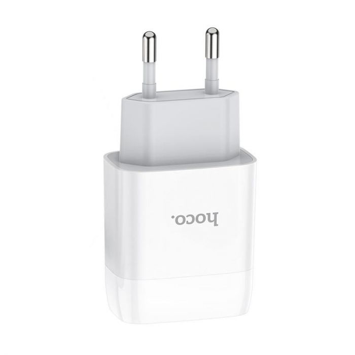 Зарядний пристрій Hoco C72A Glorious (1USB, 2.1А) White (6931474713001) + кабель MicroUSB