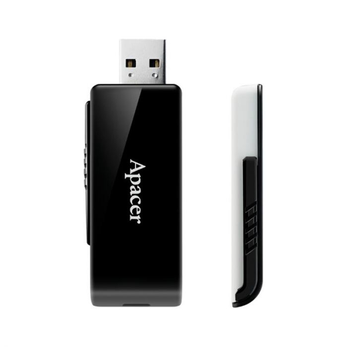 Флеш-накопичувач USB3.2 16GB Apacer AH350 Black (AP16GAH350B-1)