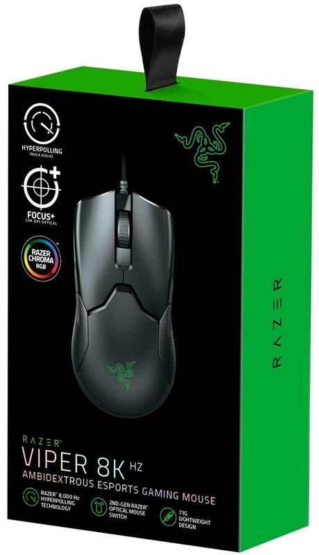 Мишка Razer Viper 8KHz Black (RZ01-03580100-R3M1) USB