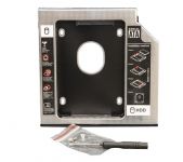 Переходнік Frime для установки 2.5" SSD/HDD у відсік приводу 9.5мм Black/Silver (FHDC950M)