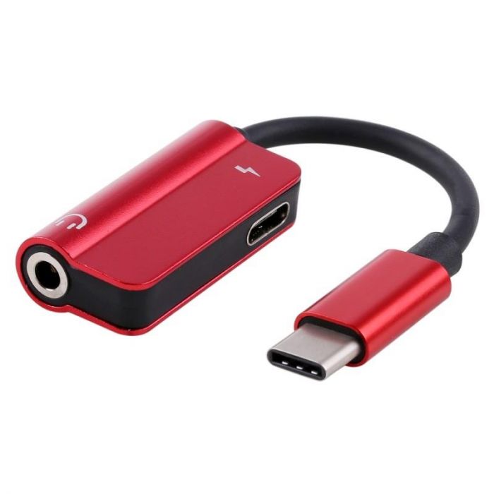 Адаптер Extradigital (KBA1761) USB Type C (M)-3.5 мм/USB Type C (F), Red