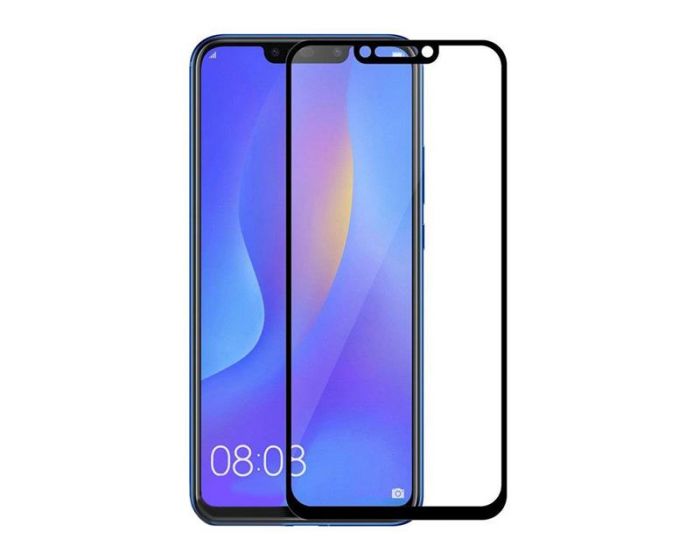 Захисне скло для Huawei P Smart+/Nova 3/Mate 20 Lite Black, 0.3мм, 4D ARC, Люкс (Z15098)