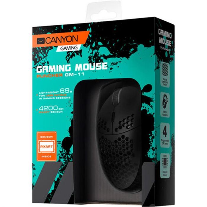 Миша Canyon Puncher GM-11 Gaming Black (CND-SGM11B) USB