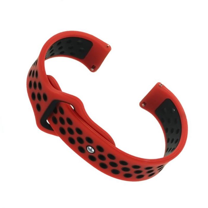 Ремінець BeCover Nike Style для LG Watch Sport W280A Red-Black (705718)