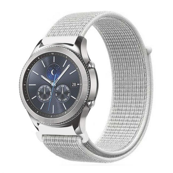 Ремінець BeCover Nylon Style для Huawei Watch GT/GT 2 46mm/GT 2 Pro/GT Active/Honor Watch Magic 1/2/GS Pro/Dream White (705879)