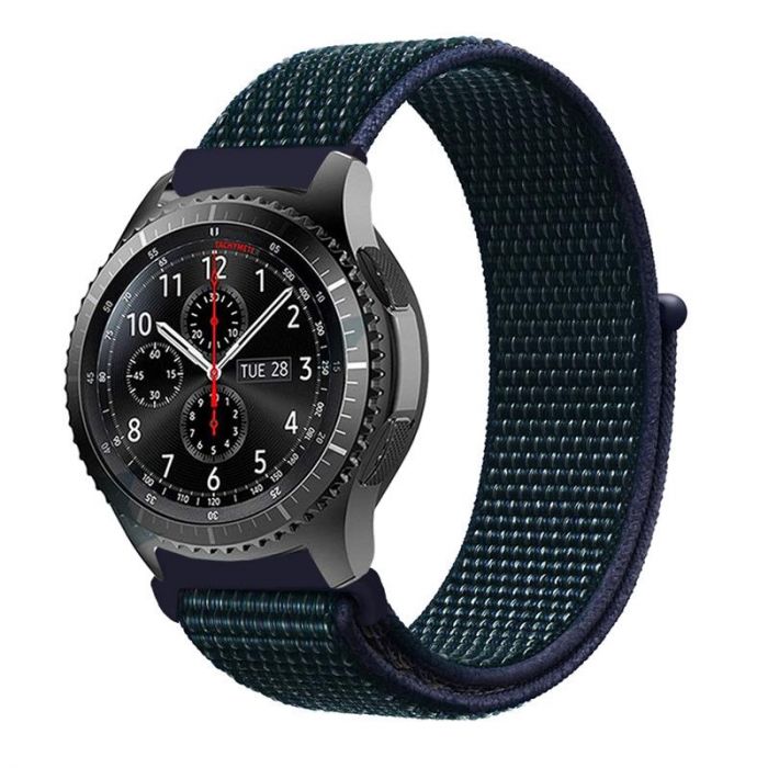 Ремінець BeCover Nylon Style для Garmin Vivoactive 3/3 Music/Vivomove HR/Vivomove Blue-Green (705861)