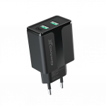 Мережевий зарядний пристрій Grand-X CH-15B (2xUSB 2.1A) Black
