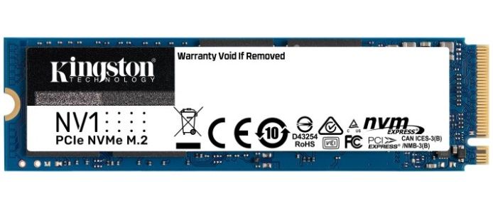 Накопичувач SSD  500GB M.2 NVMe Kingston NV1 M.2 2280 PCIe 3.0 x4 3D TLC (SNVS/500G)