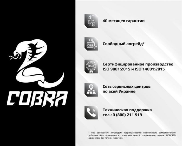 Персональний комп`ютер COBRA Advanced (A16.16.H2S4.165.710)