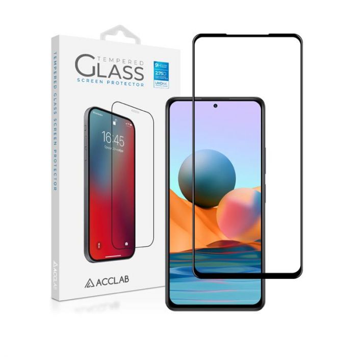 Захисне скло ACCLAB Full Glue для Xiaomi Redmi Note 10 Pro Black (1283126511240)