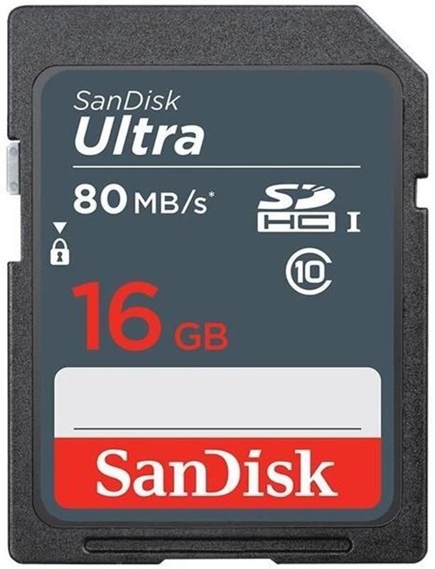 Карта пам`яті SDHC  16GB UHS-I Class 10 SanDisk Ultra (SDSDUNS-016G-GN3IN)