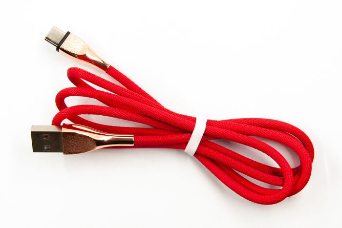 Кабель Dengos USB-USB Type-C 1м Red (NTK-TC-SET-RED)