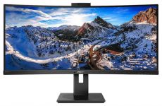 Монiтор Philips 34" 346P1CRH/00 VA Black Curved
