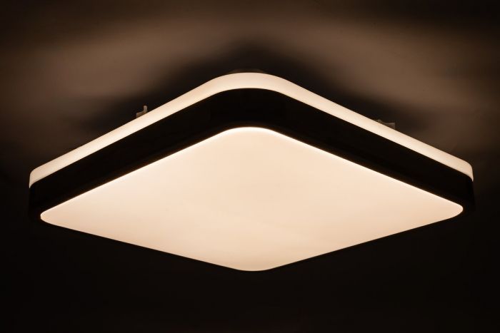 GLOW матовий 60W  391*391*65мм 3000К-6500К з ДК горіх