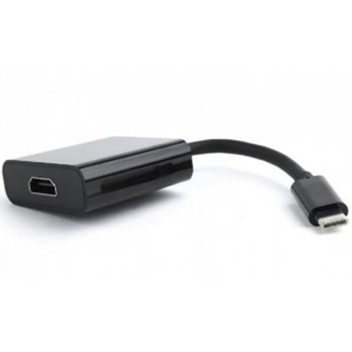 Адаптер Cablexpert USB Type-C - HDMI (M/F) (M/F), 0.15 м, чорний (A-CM-HDMIF-01)