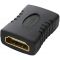Адаптер Cablexpert HDMI - HDMI (F/F), F19, Black (A-HDMI-FF)