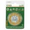 Щітка дротяна дископодібна Ø50мм хвостовик Ø6мм (латуньована) GRAD (9032055)