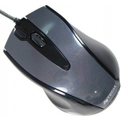 Миша A4Tech N-500F-1 Glossy Grey V-Track