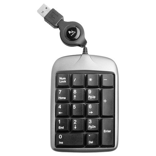 Цифровий клавiатурный блок A4Tech TK-5 Silver/Black USB