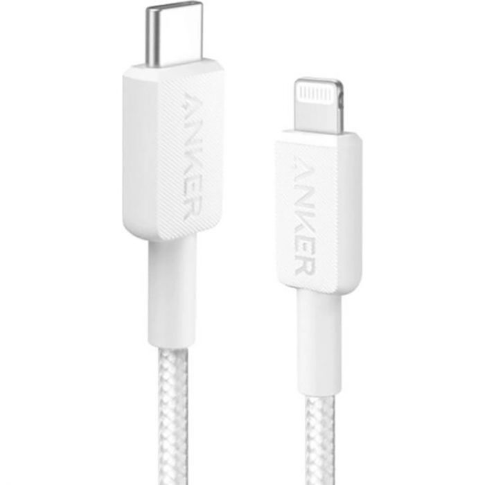 Кабель Anker 322 USB-C - Lightning, 1.8 м, White (A81B6H21)