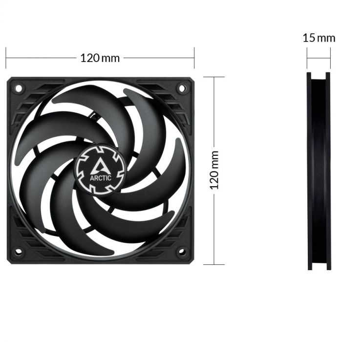 Вентилятор Arctic P12 Slim PWM PST - 3 Pack (ACFAN00275A)