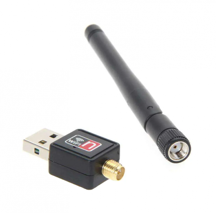 USB Wi-Fi мережевий адаптер 150 Мб, 802.11n, RTL8188FTV, з антеною