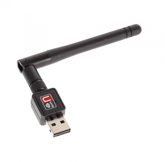 USB Wi-Fi мережевий адаптер 150 Мб, 802.11n, RTL8188FTV, з антеною