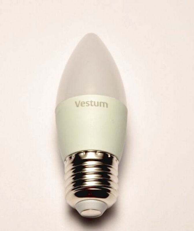 Світлодіодна лампа Vestum C37  6W 4100K 220V E27 1-VS-1301